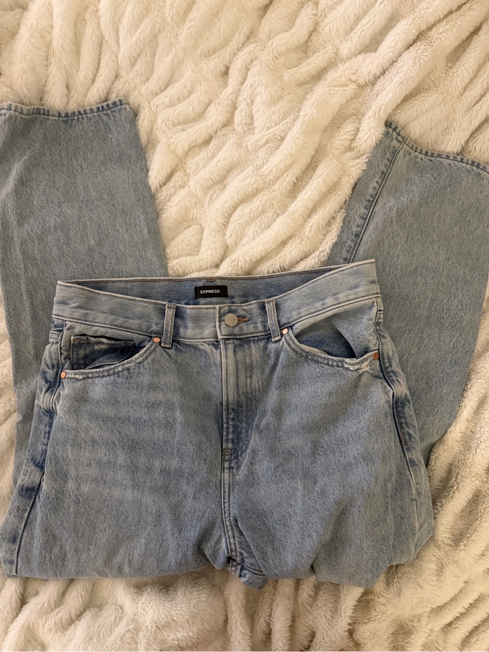 Express Light Blue straight Jeans